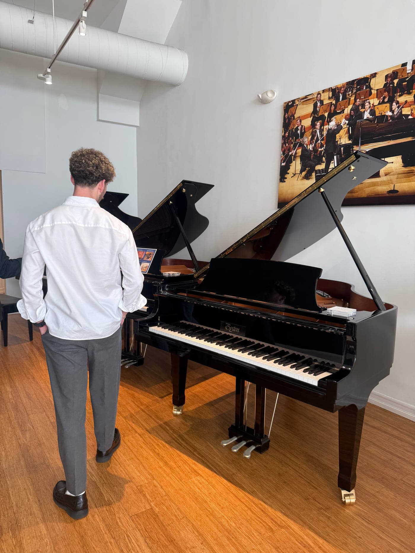 Josh at a grand piano